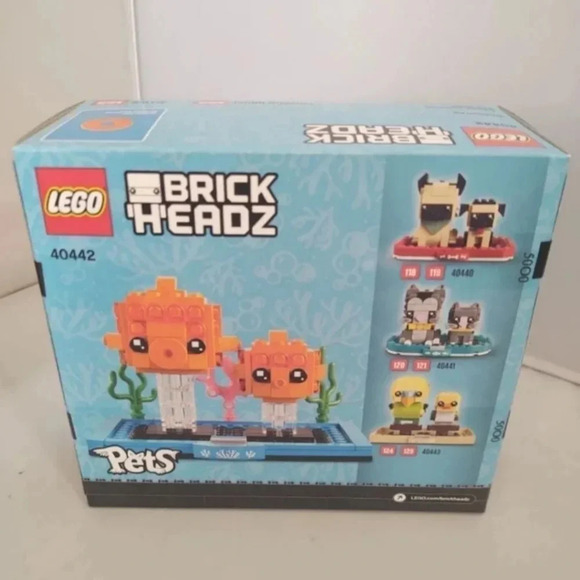 Lego Brick Headz Pets 40442 Fry #123 Goldfish #122 NWT - Picture 2 of 3